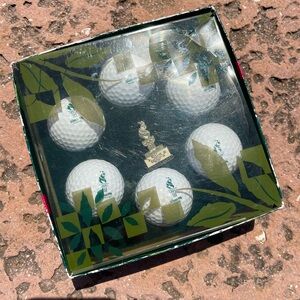 1996 Atlanta Olympics Logo-Printed White Golf Balls in Decorative Gift Box